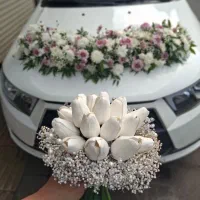 گلکاری ماشین عروس طبیعی ومصنوعی