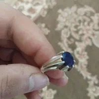 یاقوت کبودآبی.سنگ طبیعی معدنی