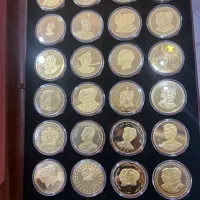 پک ۲۴عددی سکه‌های یادبودی برنز روکش طلا