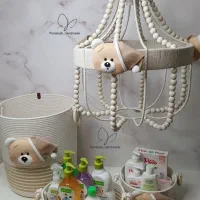 ست قیطان دوزی شده همراه با لوستر|اسباب و اثاث بچه|مشهد, شهید رضوی|دیوار