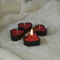 شمع در لیوان شات و سنگ مصنوعی با طرح و رنگ دلخواه|صنایع دستی و سایر لوازم تزئینی|تاکستان, |دیوار