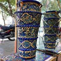 گلدان قاجاری گل برجسته|صنایع دستی و سایر لوازم تزئینی|اصفهان, بوستان آینه خانه|دیوار