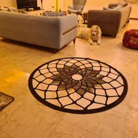 فرش دست دوز چرم و پوست طبیعی کاملا نو