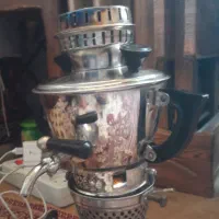 سماور نفتی قدیمی عتیقه ۳۰ سانتی|کلکسیون اشیاء عتیقه|باسمنج, |دیوار