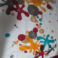 روسری ساتن کارکرده ولی سالم
