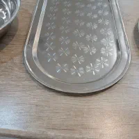 ست سینی چهارقل قدیمی استیل نو
