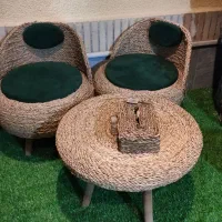 میز و صندلی حصیری