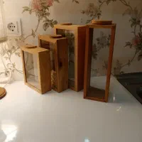 طروف حبوبات چوبی