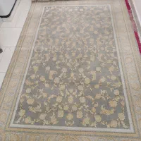فروش دوتخته فرش 6 متری تمام نخ گل برجسته