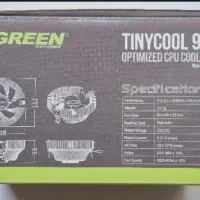 فن خنک کننده سی پی یو TINYCOOL90 Green|قطعات و لوازم جانبی رایانه|رشت, سعدی (تختی)|دیوار