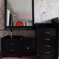 تخت دونفره ودراور وکمدکودک|تخت و سرویس خواب|مشهد, امیر|دیوار
