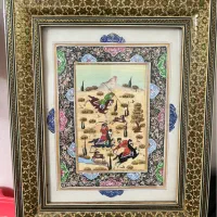 قاب خاتم با نقاشی مینیاتور