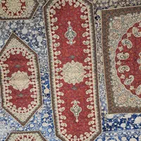 ست کامل ترمه سرمه دوزی پرکار|پرده، رانر، رومیزی|تهران, جردن|دیوار