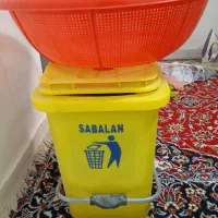 سطل زباله پدال دار  وسبد آبکش بزرگ قیمت مناسب