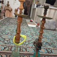 قلیان تنه چوبی