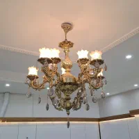 لوستر ۵شاخه نو ودرجه یک با لامپ