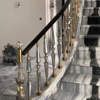 نرده استیل آلومینیوم پله حفاظ بانکی