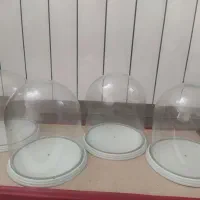 جعبه چوبی سه‌تایی وباکس گل چرمی و4عدد حباب شیشه ای|صنایع دستی و سایر لوازم تزئینی|تهران, مشیریه|دیوار