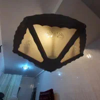 ۶ لوستر چوبی|لوستر و چراغ آویز|شیراز, شهرک بزین|دیوار