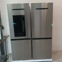 یخچال دوقلو سیلور ایس موتور LG شرایطی|یخچال و فریزر|قم, نیروگاه|دیوار