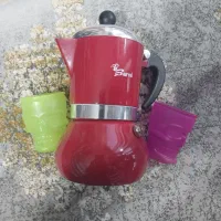 موکاپ ۳ کاپ با دو شات رایگان ویژه|قوری، کتری، قهوهساز دستی|پیر بکران, |دیوار