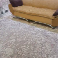 فروش فوری مبل 7نفره با سه عسلی و میز جلو سالم سالم|مبلمان خانگی و میز عسلی|الیگودرز, |دیوار