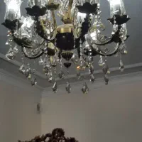 لوستر ۸ شاخه ۱۲ لاله برنج|لوستر و چراغ آویز|تهران, هفده شهریور|دیوار