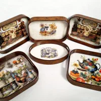 سینی تمام دستساز چوبی طرح منبت