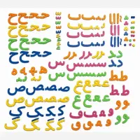 حروف الفبا چوبی از جنس ام دی اف رنگی