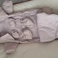 کاپشن سرهمی نوزاد با پاپوش و دستکش بسیار با کیفیت|کفش و لباس بچه|اصفهان, شاهزید|دیوار