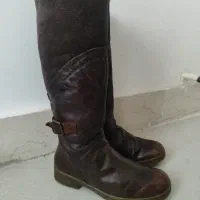 چکمه چرم اصل سایز 39