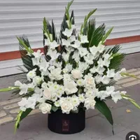 تاج گل ترحیم .دسته گل ترحیم .وغیره|گل و گیاه طبیعی|یزد, |دیوار