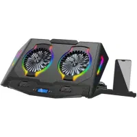 کولر پد دو فن TSCO مدل 3140(RGB دار رنگ مشکی)