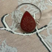 دستبند با سنگ عقیق خطی