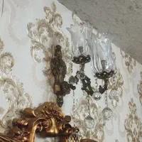 دو عدد دیوار کوب برنز دو شاخه