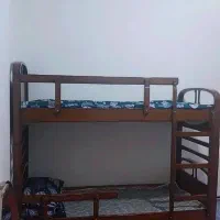 تخت دو طبقه نوجوان با چوب گردو|تخت و سرویس خواب|تهران, مولوی|دیوار