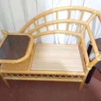 میز تلفن چوبی