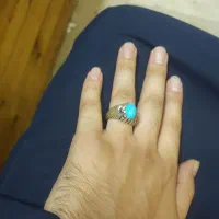انگشتر نقره دست ساز سیاه قلم عقیق، فیروزه نیشابور|جواهرات|اسلام‌شهر, شهرک انبیا|دیوار