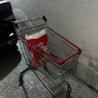 چرخ خرید فروشگاهی ۸۰ لیتر چرخ فلزی مشابه نو