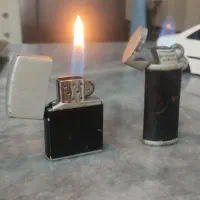 دو عدد فندک جرقه زیپو و کلکسیونی