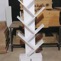 طبیعت در خانه کتابخانه درختی شیک|کتابخانه، شلف، قفسه‌های دیواری|تهران, بازار|دیوار