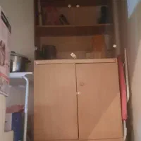 کتابخانه چوبی شیشه ای سالم