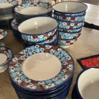 سرویس ۱۲نفره مروارید میبد|ظروف سرو و پذیرایی|گرمدره, |دیوار