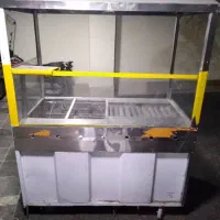 میز کباب پز رستورانی با ۲ مخزن تمام استیل