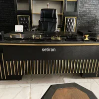 میز مدیریت و مبلمان اداری ست کامل با شرایط اقساط