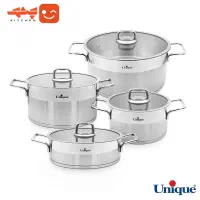 سرویس قابلمه استیل کفه چدن درب فلت یونیک UN-9990