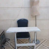میز چرخ خیاطی به همراه صندلی و‌مانکن|لوازم خیاطی و بافتنی|دهلران, |دیوار