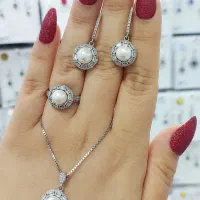 انواع نیم ست نقره با قیمت فوق العاده کادوی لوکس۵۲۹|بدلیجات|تبریز, |دیوار
