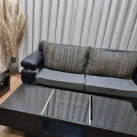 یه دست مبل ۷ نفره با جلو مبلی کامل|مبلمان خانگی و میز عسلی|لنگرود, |دیوار