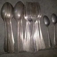 قاشق و چنگال با قدمت بالای 50سال|کلکسیون اشیاء عتیقه|عباس‌آباد, |دیوار